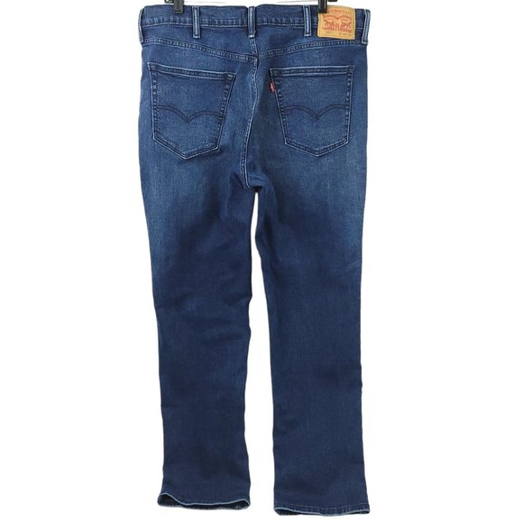 Levis 541 Athletic Taper Fit Jeans Mens 38 x 32 Altered Hem Dark Wash Denim - Picture 2 of 9